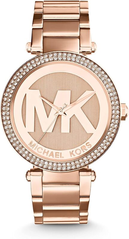 Michael Kors Parker Stainless Steel Watch With Glitz Accents,MK5865